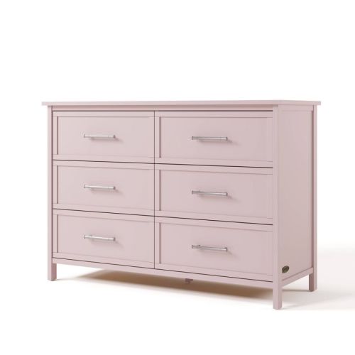 Graco Classic 6 Drawer Double Dresser - Blush