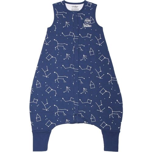 Woolino 4 Season Baby Sleep Bag with feet, Australian Merino Wool and Organic Cotton, 6-18 Months, NightSky