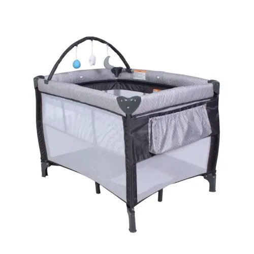 Childcare Indi 3-In-1 Travel Cot Grey | Baby Bunting AU