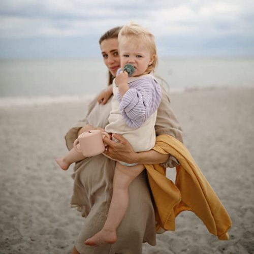 mushie Muslin Baby Swaddle Blanket | 100% Organic Cotton (Fall Yellow)