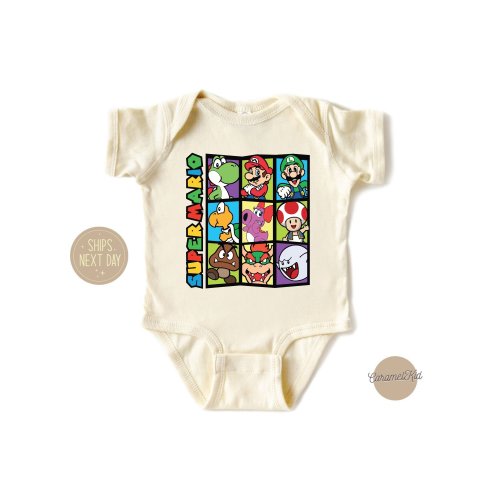 Mario Birthday Shirt, Super Mario Shirt, Mario Baby Onesie®, Mario&Friends Party Tee, Super Daddy Tee