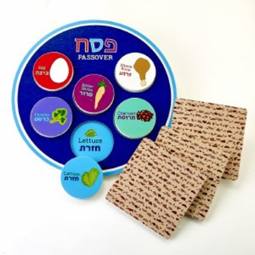 Deluxe Passover Wood Seder Set Toy - The Judaica Place