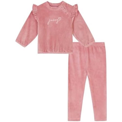 Juicy Couture baby-girls 2pc Velour Pant Set