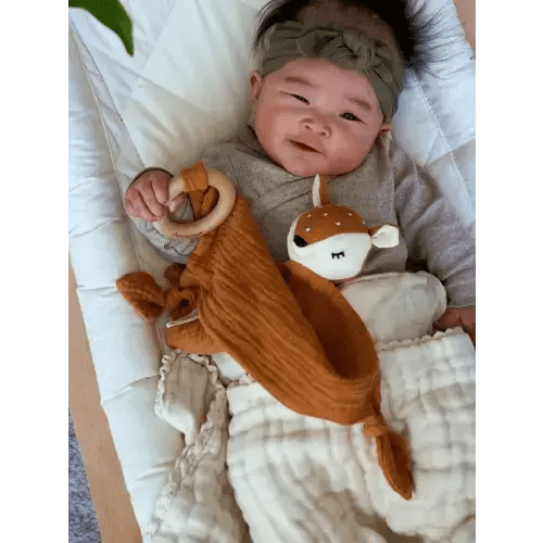 Organic Snuggle Lovie Blanket - Fawn