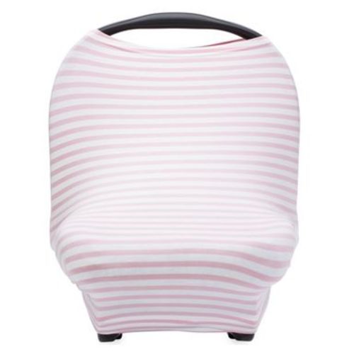 Parker Baby Co. 4 in 1 Car Seat Cover - Pink/White Stripes