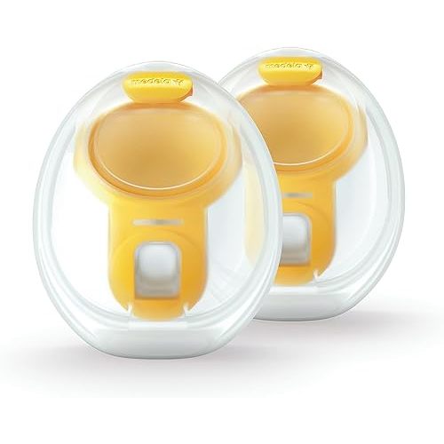 Medela Hands-Free Collection Cups, Compatible with Freestyle Flex, Pump in Style with MaxFlow, and Swing Maxi Electric Breast Pumps, 1 Set of 2 Cups