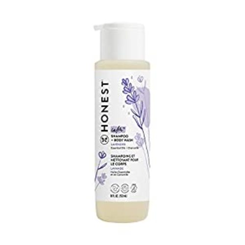 The Honest Company 2-in-1 Cleansing Shampoo + Body Wash | Gentle for Baby | Naturally Derived, Tear-free, Hypoallergenic | Lavender Calm, 18 fl oz - 18 Fl Oz (Pack of 1)