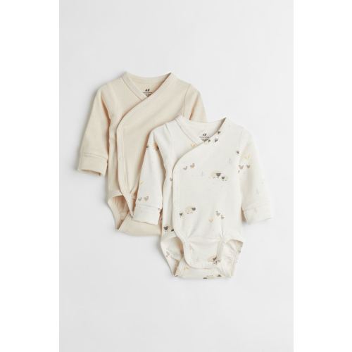 2-pack Long-sleeved Bodysuits SIZE 2-4M