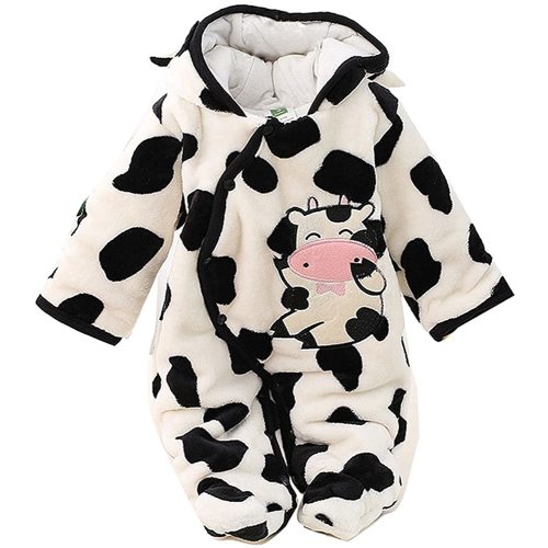Gaorui Newborn Baby Jumpsuit Outfit Hoody Coat Winter Infant Rompers Toddler Clothing Bodysuit