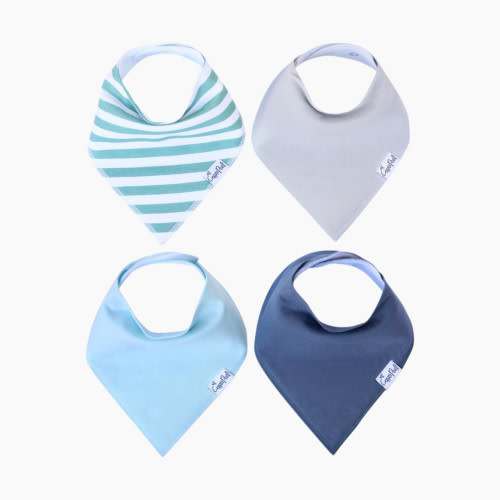 Copper Pearl Printed Bandana Bib Set (4-Pack) - Oxford