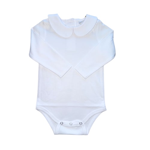 White Collared Long Sleeve Body Suit – The Honey Hole