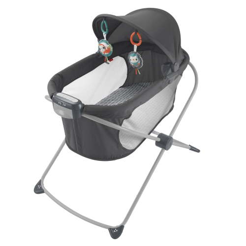 Fisher-Price Soothing View Projection Bassinet - Vibrating Cradle with Music, Toys, and Sounds