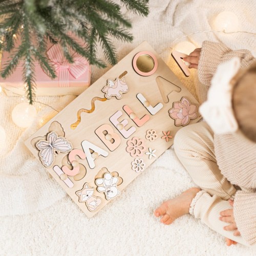 Busy Board, First Easter Gift, Baby Girl Gift Personalized, Montessori Toys 2 Year Old, Wooden Toddler Toys, Educational Sensory Board