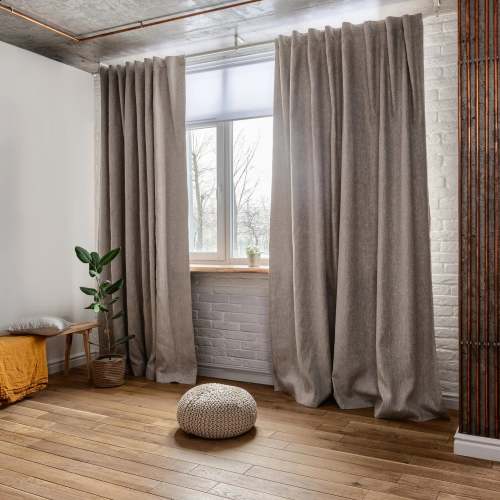 Linen Back Tab Curtains