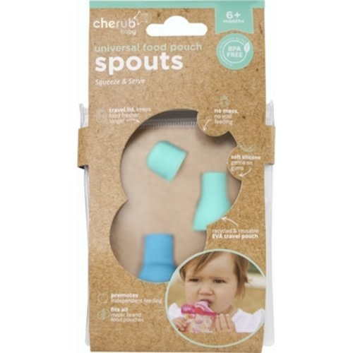 Cherub Baby Food Pouch Soft Spouts Assorted 2 pack | Woolworths