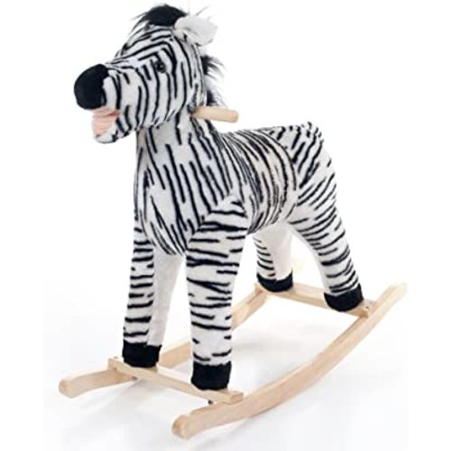 Happy Trails Zebra Plush Rocking Animal