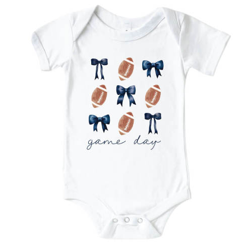 The Pennsylvania State University | Footballs & Bows 3-6 Months