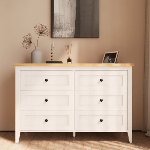 Latitude Run® Wilma 6 Drawer Double Dresser For Bedroom & Reviews | Wayfair