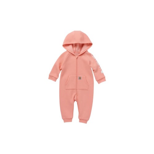 Carhartt Fleece Zip-Front Hooded Long-Sleeve Coveralls for Babies