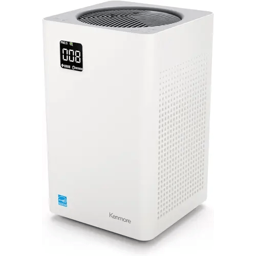 Kenmore PM2010 Air Purifiers with H13 True HEPA Filter, Covers Up to 1200 Sq.Foot, 24db SilentClean 3-Stage HEPA Filtration System, 5 Speeds for Home Large Room, Kitchens & Bedroom, PM2010