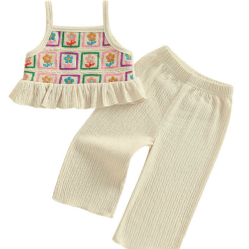FLOWERS Crochet Crop Top Outfit - Hazel & Bo