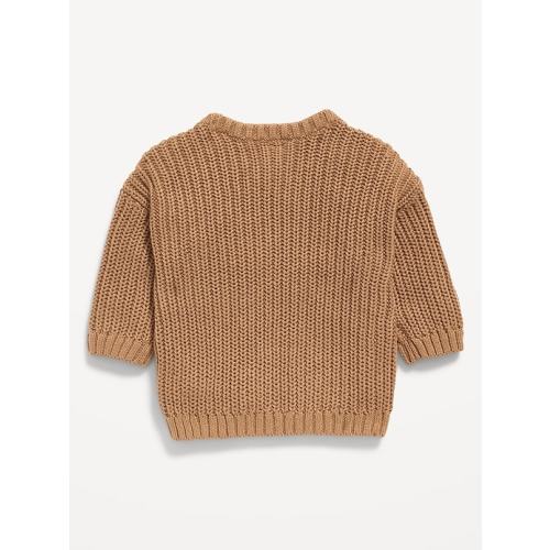 Unisex Shaker-Stitch Pullover Sweater for Baby