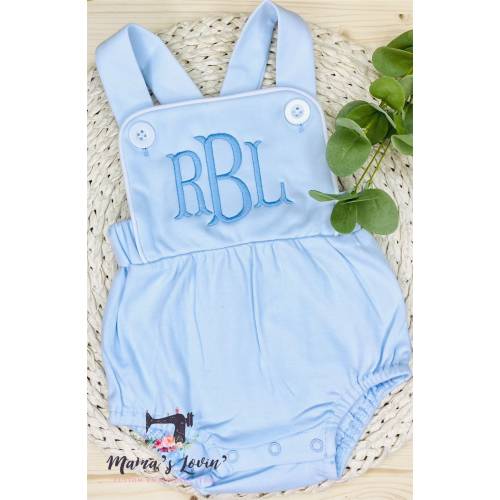 Baby Boy Monogrammed Sun Bubble
