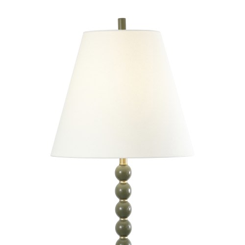 SAFAVIEH Lighting Callie, 66 Inch, Green/Gold, Resin Floor Lamp - 18"W x 18"D x 66"H