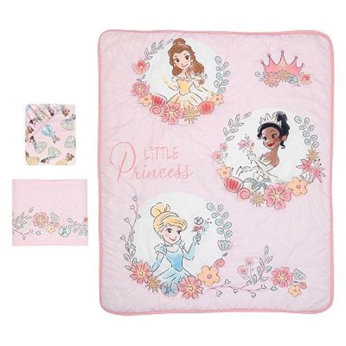 Disney princess 3 pc crib bedding set