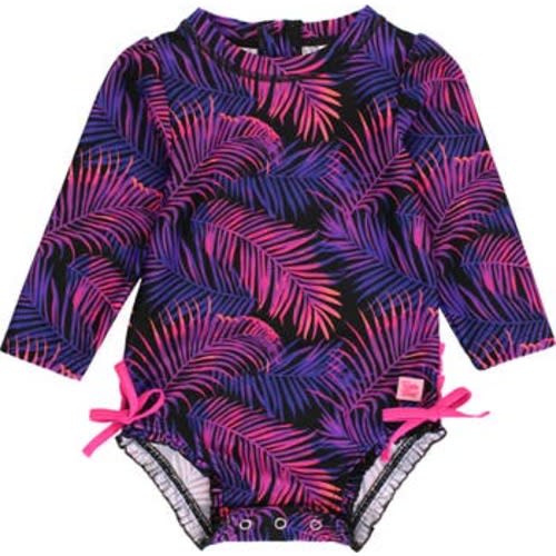Toddler Girls Long Sleeve UPF50+ One Piece Rash Guard, 2T