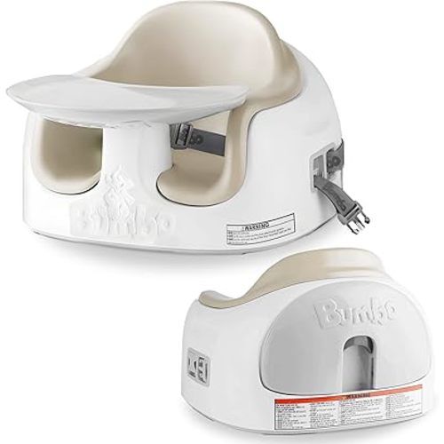 Bumbo 3-in-1 Baby Multi Seat Booster with Feeding Tray, 6-36 Months Old, Taupe