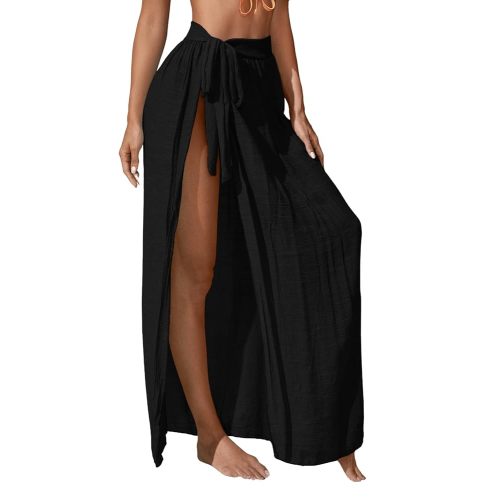 Floerns Women's Sheer Beach Swimwear Cover Up Wrap Skirt