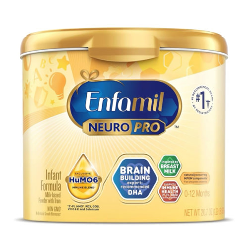 Enfamil NeuroPro Baby Formula, MFGM* 5-Year Benefit, Expert-Recommended Brain-Building Omega-3 DHA, Exclusive Immune Supporting HuMO6 Blend, Infant Formula Powder, Baby Milk, 20.7 Oz