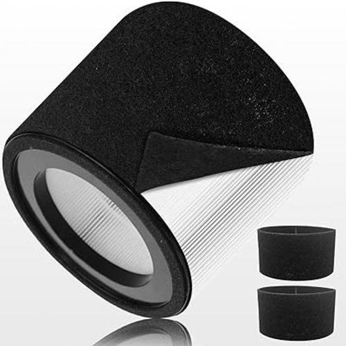 EE-5068 Replacement Filter for Crane Air Purifier EE-5068, Air Filter with 1 True HEPA (H13) Filter and 2 Carbon Pre-Filters
