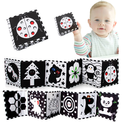 Sensory Toys for Babies Soft Books for Babies Black and White Baby Toys Soft Baby Toys