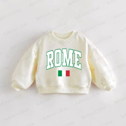 ROME Baby Toddler Italy Flag Sweatshirt