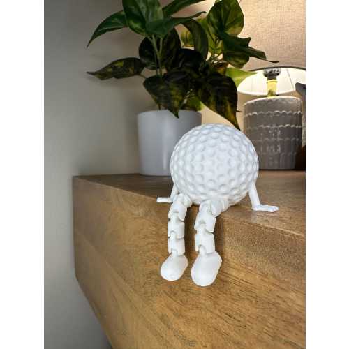 Golf Desk Decor - Golf Ball Buddy - Fun Golf Gift - 3D Printed