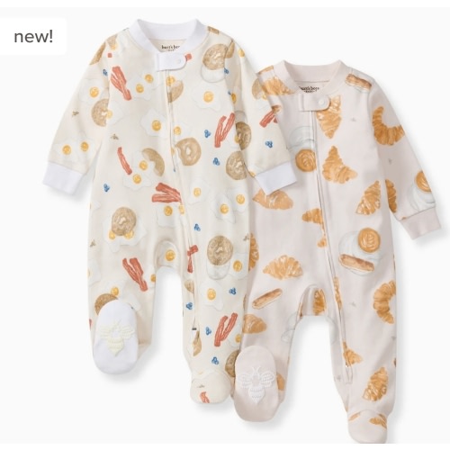 Eggs & Coffee Organic Sleep & Play 2 Pack – Burt's Bees Baby