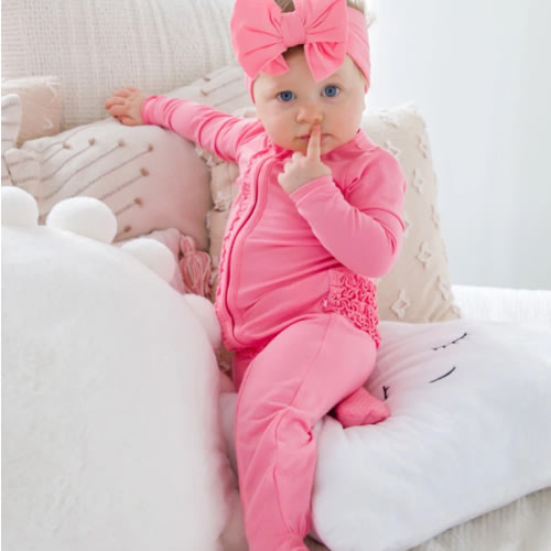 One Piece Footie Pajamas, Modal Blend
