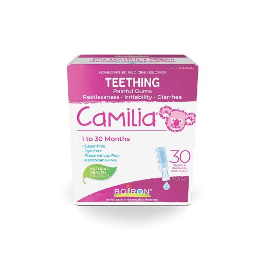 Boiron Camilia Baby Teething Relief Medicine, 30 Count (Pack of 1)