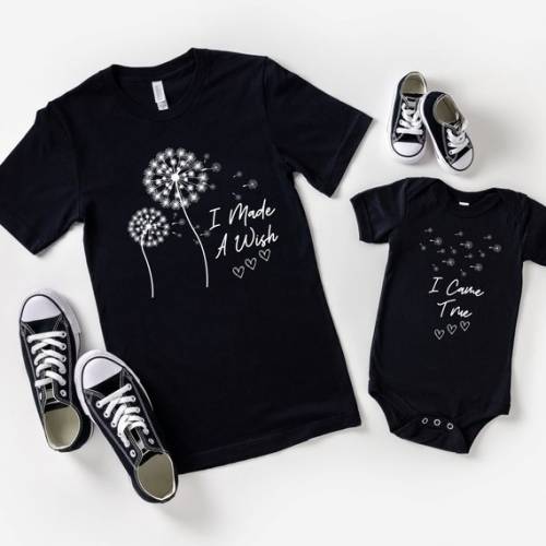 I Made A Wish I Came True Mom and Baby Matching Shirt Perfect - Etsy