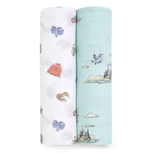 Aden + Anais Essentials Swaddle - Harry Potter Hogwarts - 2pk