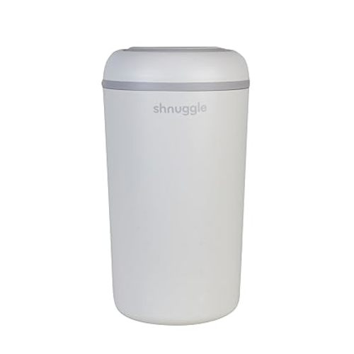 Eco-Touch Baby Nappy Diaper Bin - Odor Lock Airlock, No Costly Refills, 10L Capacity, Recyclable, Use Any Bag - White Nursery Diaper Pail