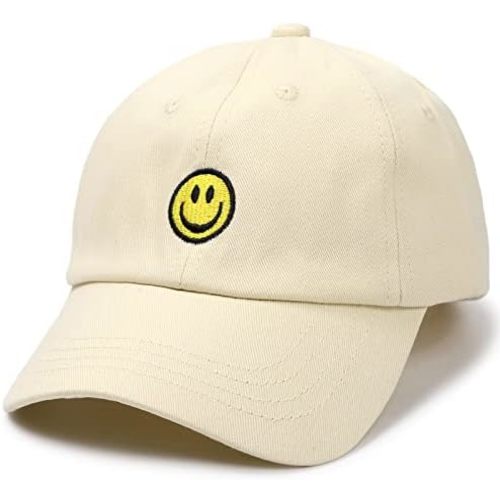 SONMONY Smile Face Toddler Baseball Cap Boy Baseball Hats Kids Washed Funny Hats Adjustable Cute Caps for 3-12 Years…