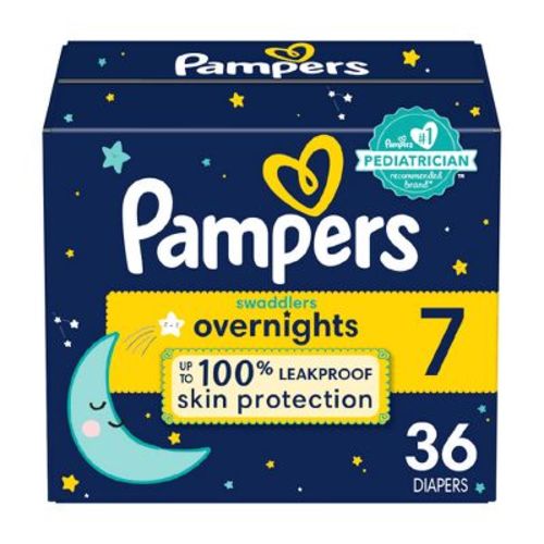 Pampers Swaddlers Overnight Diapers - Size 7 - 36ct