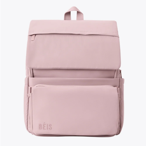 BÉIS 'The Ultimate Diaper Backpack' in Atlas Pink - Best Pink Backpack Diaper Bag