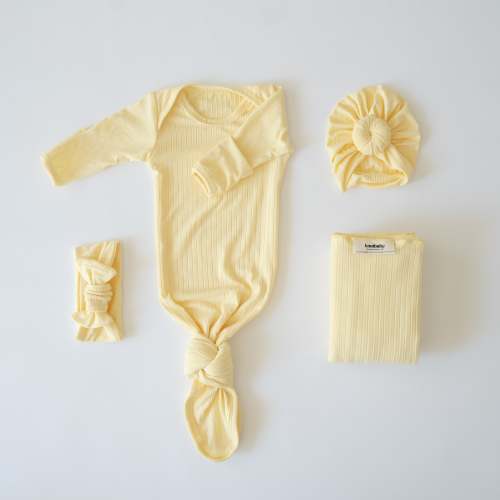 Newborn Bundle in Banana Cream
