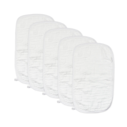 5-Pack Organic Cotton Multi-layer Woven Burp Cloths | Honest Baby Clothing