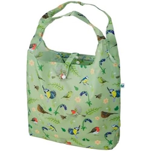 ECO CHIC Foldable Reusable Grocery Bags - Lightweight, Recycled & Reusable Shopping Bag - Waterproof Packable Tote