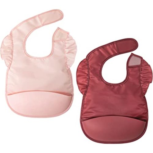 Tiny Twinkle Mess-Proof Baby Bib - Waterproof Bib for Baby Boy or Girl - PFAS, PVC, BPA, Phthalate Free - Baby Food Bibs